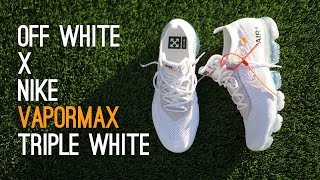 quotTHE TENquot Off White x Nike Vapormax Triple White 2018 Overview [upl. by Nnairet237]