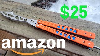 Best 25 Butterfly Knife Trainer on Amazoncom Nabalis Buttefly Knife Trainer Unboxing amp Review [upl. by Itoc]