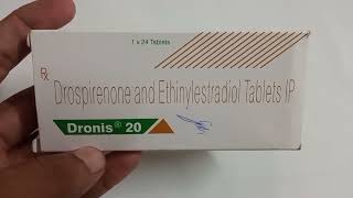 Dronis 20 Tablet  Drospirenone amp Ethinylestradiol Tablet ip  Dronis 20 mg Tablet Uses Dosage Hindi [upl. by Nsaj757]