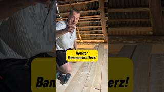 Handwerkertipp Vertrau mir Krumme Bretterz gerade ziehen mit zwei Schrauben handwerk shoorts [upl. by Hagi406]