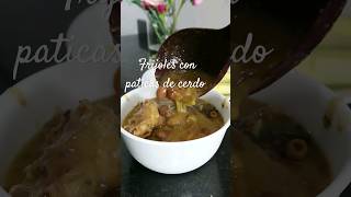 Frijoles con paticas de cerdo shortfrijoles bolaroja [upl. by Larkin]