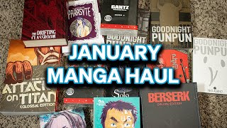 First Manga Haul Of The Year  January Manga Haul 25 Volumes [upl. by Ellerrad127]