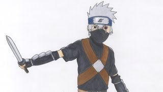 Drawing Kid Kakashi [upl. by Nehtiek]