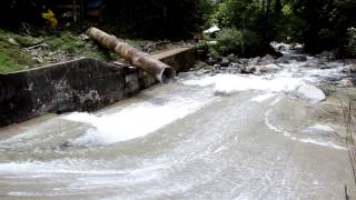 NORMAL FLOW OVER A BROAD CRESTED WEIR WITH STREAMBED INTAKE [upl. by Trellas751]