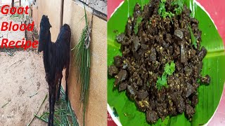 ಹಳ್ಳಿ ಸ್ಪೆಷಲ್ ಮೇಕೆ ರಕ್ತದ ಫ್ರೈ  Goat Blood Fry Recipe In Kannada Blood fry  Delicious Blood Fry [upl. by Brodie412]