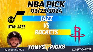 Utah Jazz vs Houston Rockets 3232024 FREE NBA Picks and Predictions for Today by Joseph Schultz [upl. by Lleon]