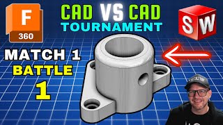 3D CAD esports  TOURNAMENT HIGHLIGHT  Match 1  GreatNate08 vs HemantaNP  Fusion360 vs SolidWorks [upl. by Notlrac]