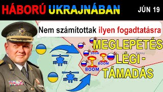 Jún 19 EZ BIZONY KALAPÁLÁS 2 ukrán helikopter ROMMÁ LÖVI az orosz állásokat Hlybokében [upl. by Sievert174]