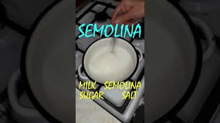 Shorts  semolina  semolina porridge in milk [upl. by Almeeta]