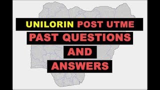 Unilorin MOST DIFFICULT Post UTME General Paper Past Questions  Q81 89 [upl. by Assiral]