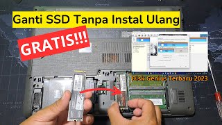 Gratis Ganti SSD Tanpa Install Ulang  Migrasi OS Menggunakan Disk Genius Terbaru 2023 [upl. by Vincenty]