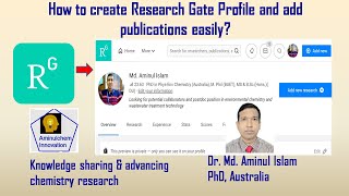 How to create Research Gate profile and add article [upl. by Olegnaid183]