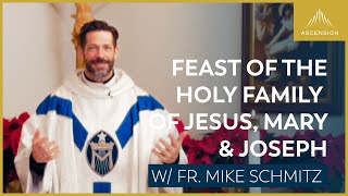 Feast of the Holy Family of Jesus Mary and Joseph  Mass with Fr Mike Schmitz [upl. by Sanfred]