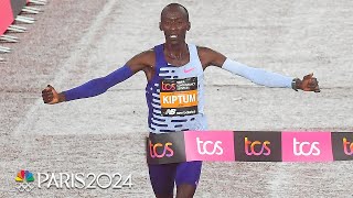 WORLD RECORD 23 year old phenom Kelvin Kiptum makes history at Chicago Marathon  NBC Sports [upl. by Merta]