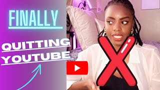 QUITTING YOUTUBE‼️QUIT MY 95 JOB⁉️ Tired of the Algorithminconsistency and more youtubegrowth [upl. by Anicul]