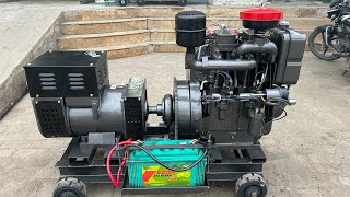 20kw Generator with 24hp Aircooled Diesel Engine with Self Start  Electric Generator Review Price [upl. by Loveridge162]