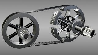 Continuously mechanical Variable Transmission CVT [upl. by Sarena]