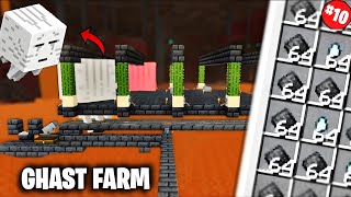 I Made Automatic Ghast Farm in Minecraft Pe Survival Series [upl. by Botzow]