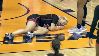 🤕 EJECTION Swinging Elbow To Face Knocks Defender Flat On Her Back ESCORTED OUT Of Arena [upl. by Sahcnip466]