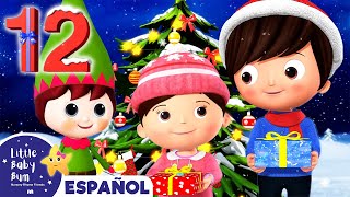 Canciones Infantiles  12 Días de Navidad  Dibujos Animados  Little Baby Bum Latino [upl. by Oinolopa]