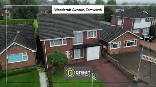 Woodcroft Avenue Tamworth B79 8BL Property for sale Estate Agent Virtual Tour available Drone [upl. by Llennahc]