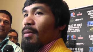 Manny Pacquiao on Bradley vs Marquez 5050 fight amp Matthysse [upl. by Jutta]