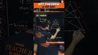 BPT THEOREM PROOF in 60 Sec⏱️ Basic Proportionality Theorem Class 10 Maths Triangle Ch6 Cbse2024 [upl. by Einniw]