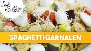 SPAGHETTI GARNALEN  Sonja Bakker recept [upl. by Aninay]