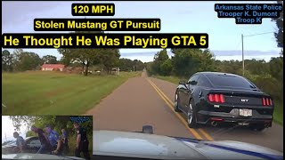 Mustang 50 Stolen Takes on the Mighty Arkansas State Police Guess What Happens gta GTA5 [upl. by Uriiah542]