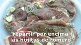 Chuletas de cordero al romero con su jugo [upl. by Ing471]