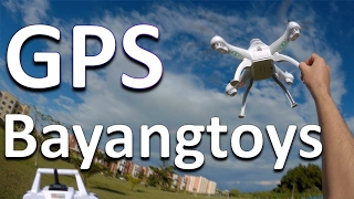 BAYANGTOYS X16 GPS Review Español Prueba GPS  drone mas barato con gps 2017 [upl. by Imogen]