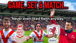 GAME SET amp MATCH…🎾  Matchdays x AFTV♦️ Airdrie 10 Raith Rovers [upl. by Aihtnyc248]