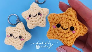 Crochet Amigurumi Star Keychain ⭐ [upl. by Sirac]