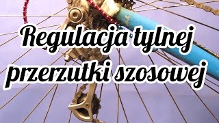 Regulacja przerzutki tylnej w rowerze szosowym [upl. by Varhol]