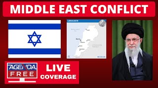 Israel Iran amp Hezbollah Fighting  LIVE Breaking News Coverage with Beirut Lebanon War Updates [upl. by Ahsiemac201]