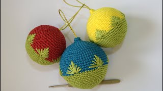 BOLAS DE NAVIDAD A CROCHET [upl. by Yrneh]