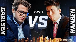 MAGNUS CARLSEN VS ERIC HANSEN Part 2 [upl. by Edelstein]