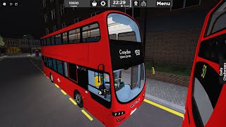 Roblox Croydon FRV Route N250 Thornton Heath Parchmore Road  Croydon Town Centre Fairfield Halls [upl. by Anehc]