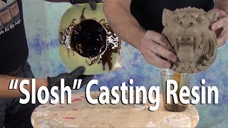 Resin Casting Tutorial Slosh Casting amp Foam Backing [upl. by Adnamra792]