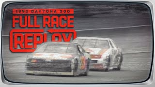 1992 Daytona 500 Davey Allison wins the 500  NASCAR Classic Full Race Replay [upl. by Jelle]