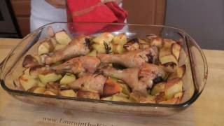 Roasted Chicken and Potato Bake  Recipe by Laura Vitale  Laura in the Kitchen Ep 199 [upl. by Lua]