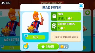 FarmVille 3 Gameplay  MAX FRYER Upgraded to Level  2 [upl. by Joye]