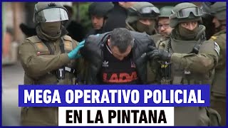 Inédito megaoperativo entre Carabineros y la PDI en La Pintana [upl. by Htebasile]