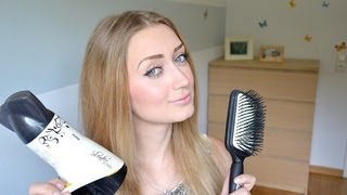 Haare glatt föhnen  VOLUMEN • Tutorial  LeileiStyle [upl. by Dene]