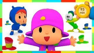 🌈 POCOYO AND NINA  Colors of the wind 93 min ANIMATED CARTOON for Children  FULL episodes [upl. by Dean]