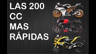 Top 5 las motos de 200 cc mas rapidas [upl. by Larred954]