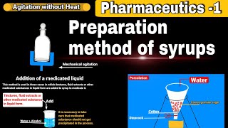 Preparation method of syrups  pharmaceutics1 syrup preparation method  Pharmacy Classes hindi [upl. by Asiuol]