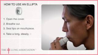 How to use an Ellipta Inhaler [upl. by Adlitam856]