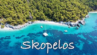 Stunnig Beaches in Skopelos Greece 4K [upl. by Aikar]