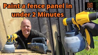 The BEST way to paint a garden fence  Wagner Review [upl. by Mauldon627]